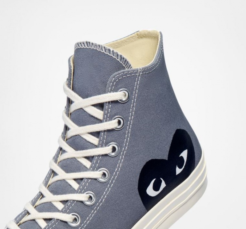 Női Converse X Comme Des Garçons Play Chuck 70 Magasszárú Tornacipő Szürke | HUNGARY SNU4AL